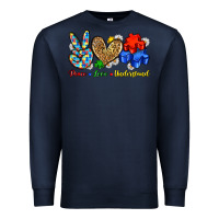 Navy peace love understand Premium Sweatshirt - Zillion Design Studio