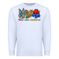 White peace love understand Premium Sweatshirt - Zillion Design Studio