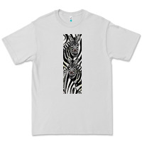 Dove Grey Zebra Premium Tee - LillyAllenDesigns