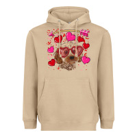 Mushroom valentine's day cockapoo Heavyweight Hoodie - RanaPortraitStore