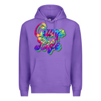 Purple camp life Premium Hoodie - JahusDesignShop