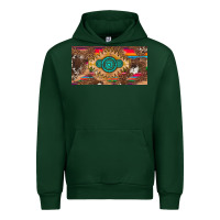 Forest Green western gemstone and leopard with serape licanse plate Urban Hoodie - Artiststas