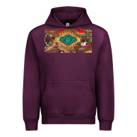 Mauve Wine western gemstone and leopard with serape licanse plate Urban Hoodie - Artiststas