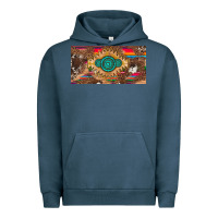 Pigment Midnight Navy western gemstone and leopard with serape licanse plate Urban Hoodie - Artiststas