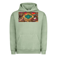 Pigment Oil Green western gemstone and leopard with serape licanse plate Urban Hoodie - Artiststas