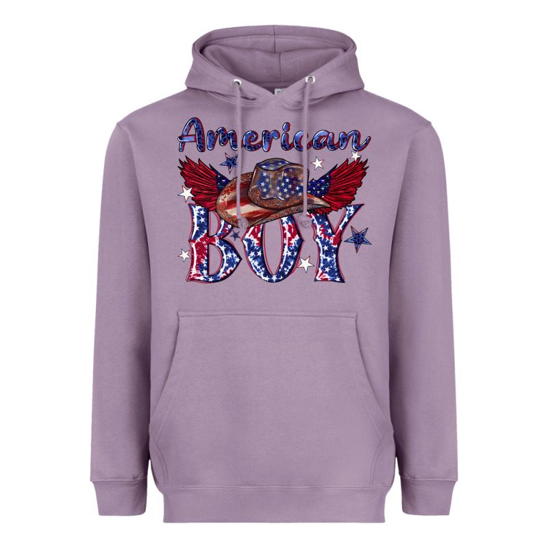 American Boy With Cowboy Heavyweight Hoodie by texasbilliewilder | Teevron