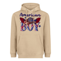 Mushroom American boy with cowboy Heavyweight Hoodie - texasbilliewilder