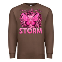 Chestnut Stronger Than The Storm Breast Cancer Premium Sweatshirt - texasbilliewilder