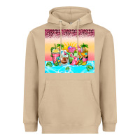 Mushroom beach summer coffee cups Heavyweight Hoodie - Zillion Design Studio