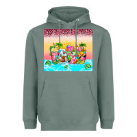 Sage beach summer coffee cups Heavyweight Hoodie - Zillion Design Studio