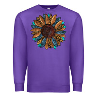 Purple fall tooled lather leopard Premium Sweatshirt - RanaPortraitStore