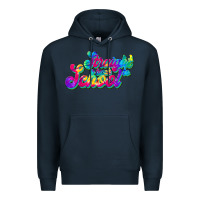 Navy straight back to school Premium Hoodie - JahusDesignShop