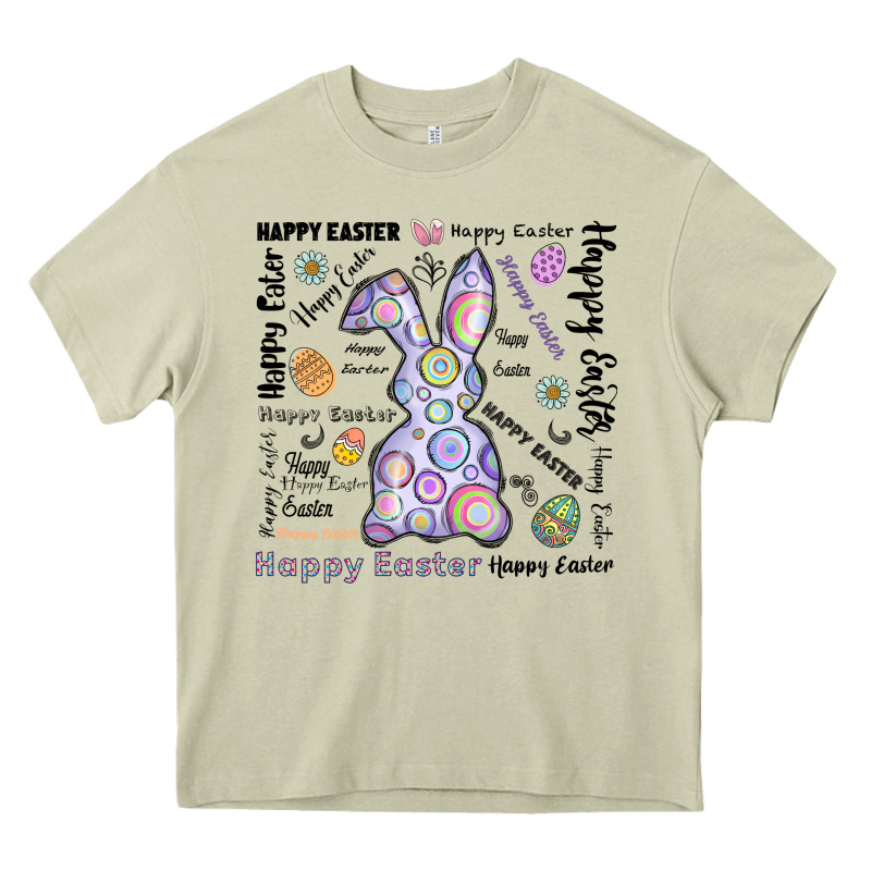 Happy Easter Heavy Core Tee by CowhideDigitalArt | Teevron
