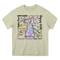 Mossy Happy Easter Heavy Core Tee - CowhideDigitalArt
