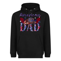 Black American dad with cowboy Heavyweight Hoodie - texasbilliewilder