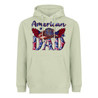 Matcha American dad with cowboy Heavyweight Hoodie - texasbilliewilder
