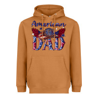 Meerkat American dad with cowboy Heavyweight Hoodie - texasbilliewilder