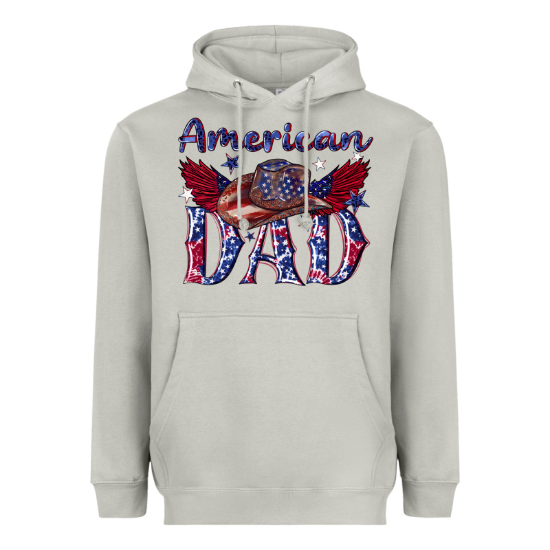 American Dad With Cowboy Heavyweight Hoodie by texasbilliewilder | Teevron