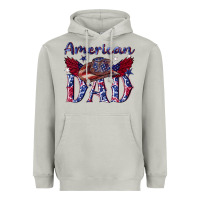 Moon Dust American dad with cowboy Heavyweight Hoodie - texasbilliewilder
