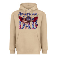 Mushroom American dad with cowboy Heavyweight Hoodie - texasbilliewilder