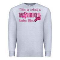 Heather Grey This Is What a Warrior Looks Like Premium Sweatshirt - texasbilliewilder