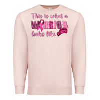 Pale Pink This Is What a Warrior Looks Like Premium Sweatshirt - texasbilliewilder