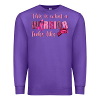 Purple This Is What a Warrior Looks Like Premium Sweatshirt - texasbilliewilder