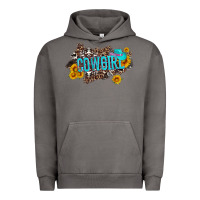 Pigment Tornado western cowgirl and sunflower with hat and cowhide leopard Urban Hoodie - Artiststas