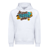 White western cowgirl and sunflower with hat and cowhide leopard Urban Hoodie - Artiststas