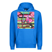 True Royal Nurse Stethoscope Seamless Pattern Premium Hoodie - BundleAndBundleShop
