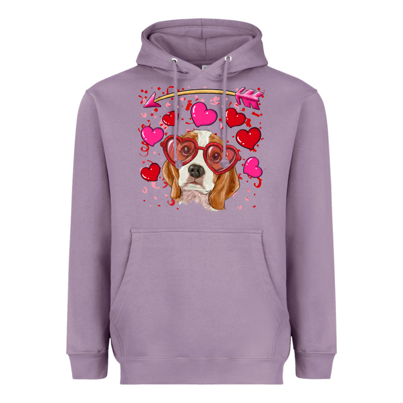 Valentine's Day  Beagle Heavyweight Hoodie by RanaPortraitStore | Teevron