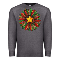 Charcoal Heather christmas sunflower Premium Sweatshirt - RanaPortraitStore