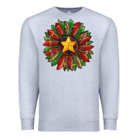 Heather Grey christmas sunflower Premium Sweatshirt - RanaPortraitStore