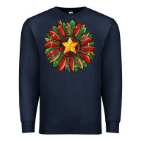 Navy christmas sunflower Premium Sweatshirt - RanaPortraitStore
