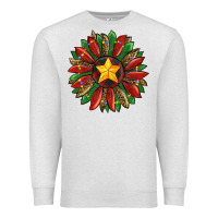 Oatmeal Heather christmas sunflower Premium Sweatshirt - RanaPortraitStore