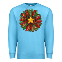 Ocean Blue christmas sunflower Premium Sweatshirt - RanaPortraitStore