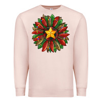 Pale Pink christmas sunflower Premium Sweatshirt - RanaPortraitStore
