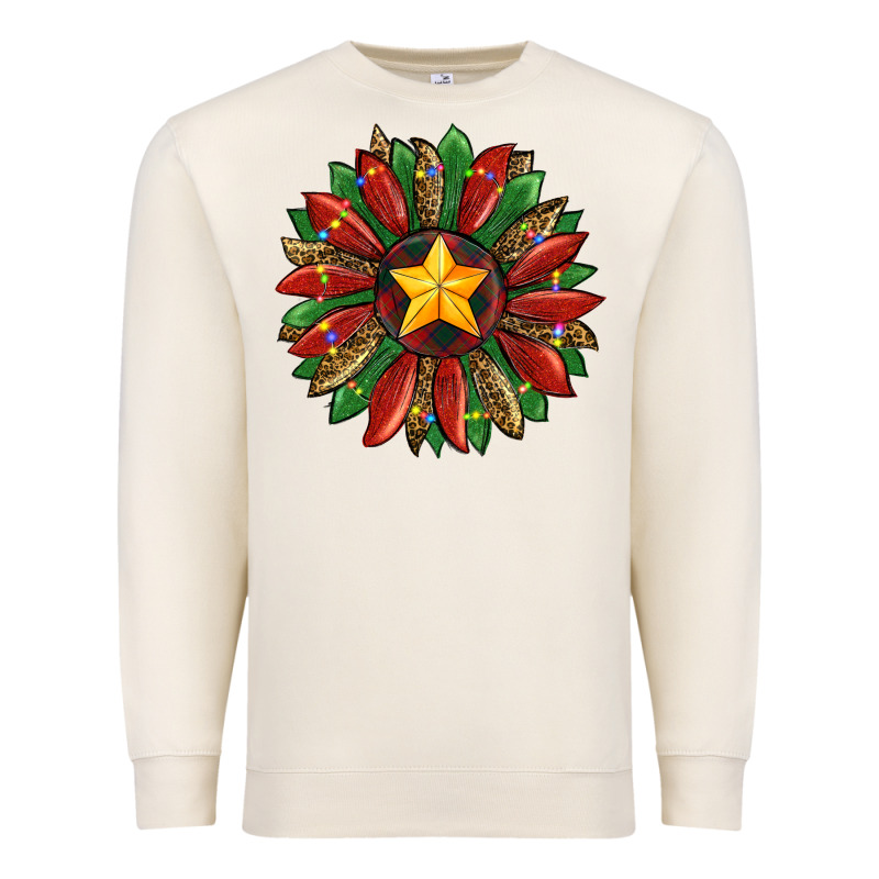 Christmas Sunflower Premium Sweatshirt by RanaPortraitStore | Teevron