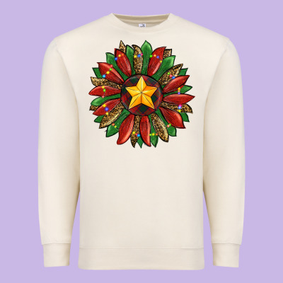 Christmas Sunflower Premium Sweatshirt Designed By Ranaportraitstore