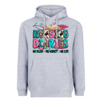 Heather Grey nursing diaries no sleep no money no life Heavyweight Hoodie - Zillion Design Studio