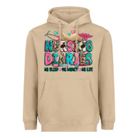 Mushroom nursing diaries no sleep no money no life Heavyweight Hoodie - Zillion Design Studio
