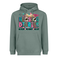 Nursing Diaries No Sleep No Money No Life Heavyweight Hoodie | Teevron