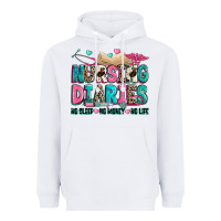 White nursing diaries no sleep no money no life Heavyweight Hoodie - Zillion Design Studio