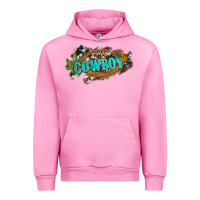 Fuchsia Pink western cowboy and hat with cactus and cowhide Urban Hoodie - Artiststas