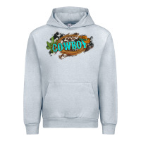 Heather Grey western cowboy and hat with cactus and cowhide Urban Hoodie - Artiststas