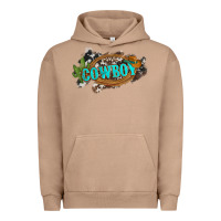 Pigment Burro western cowboy and hat with cactus and cowhide Urban Hoodie - Artiststas