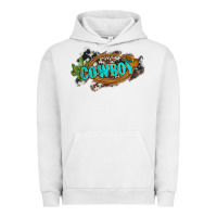 Pigment Lunar Rock western cowboy and hat with cactus and cowhide Urban Hoodie - Artiststas