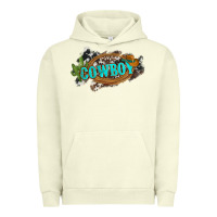 Pigment Pistachio western cowboy and hat with cactus and cowhide Urban Hoodie - Artiststas