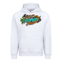 White western cowboy and hat with cactus and cowhide Urban Hoodie - Artiststas