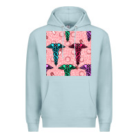 Blue Mist Medicine Seamless Pattern Premium Hoodie - BundleAndBundleShop
